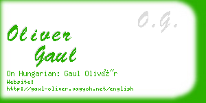 oliver gaul business card